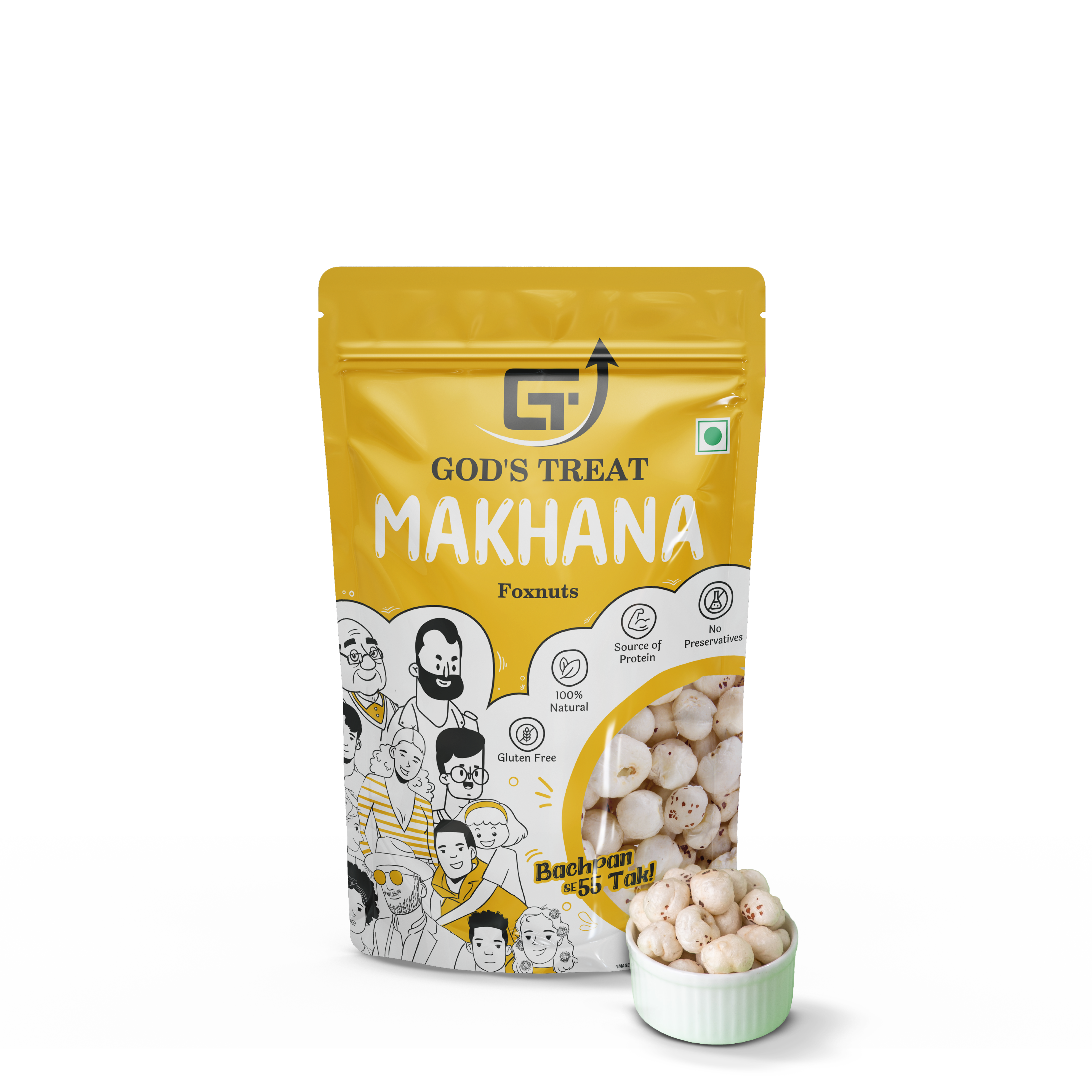 GT Regular Makhana Orange Pouch